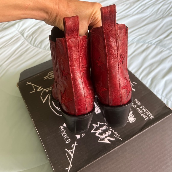 Mexicana by Old Gringo Reach for the Stars Circus boots fire red/red NIB 8.5 - Picture 5 of 14